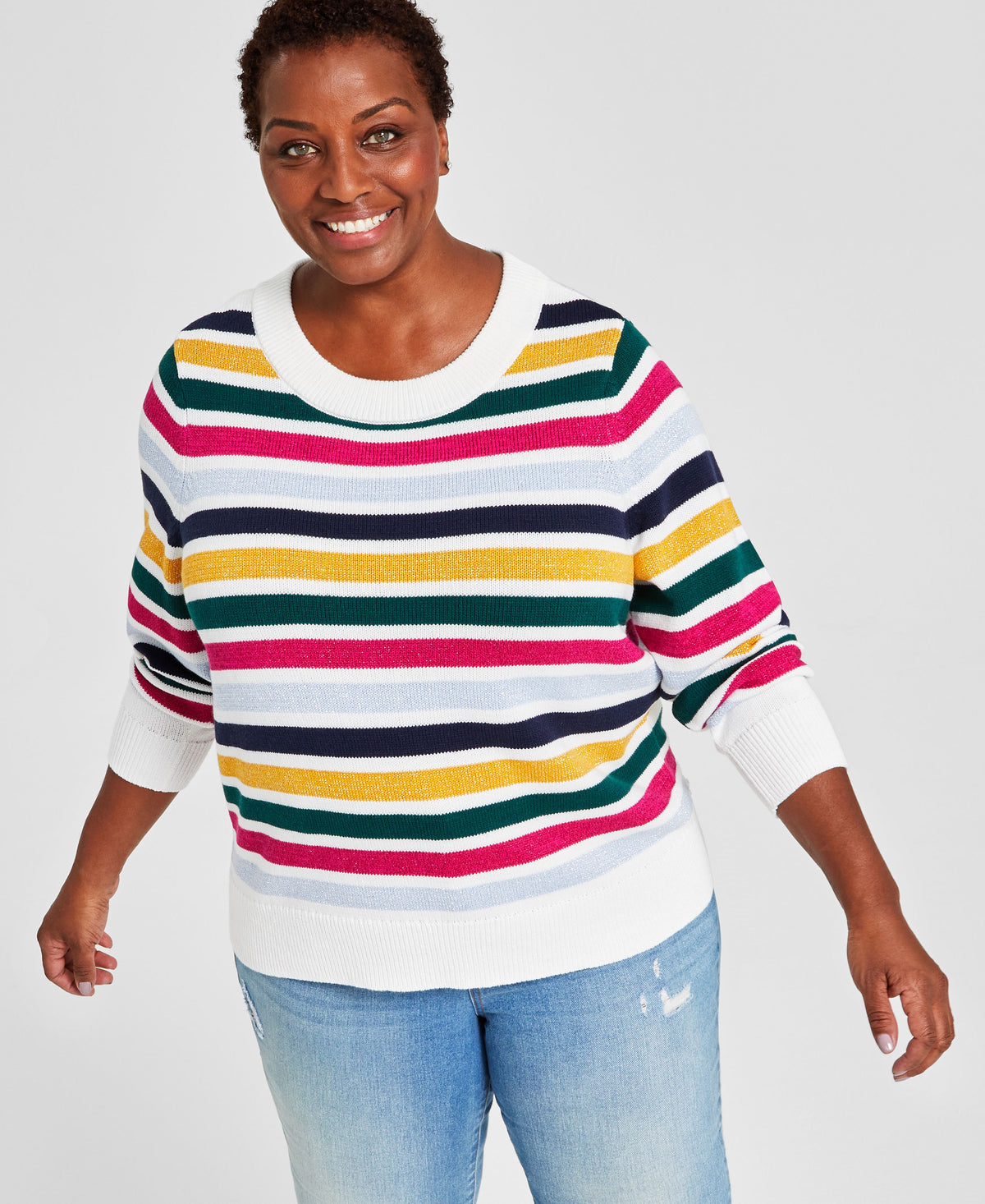 Plus Size Novelty Pullover Sweater