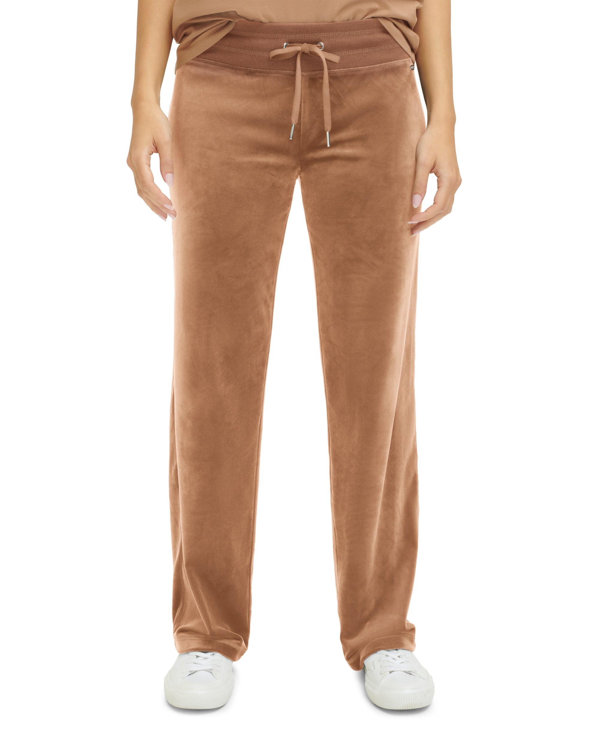 Women's Wide-Leg Velour Pull-On Pants