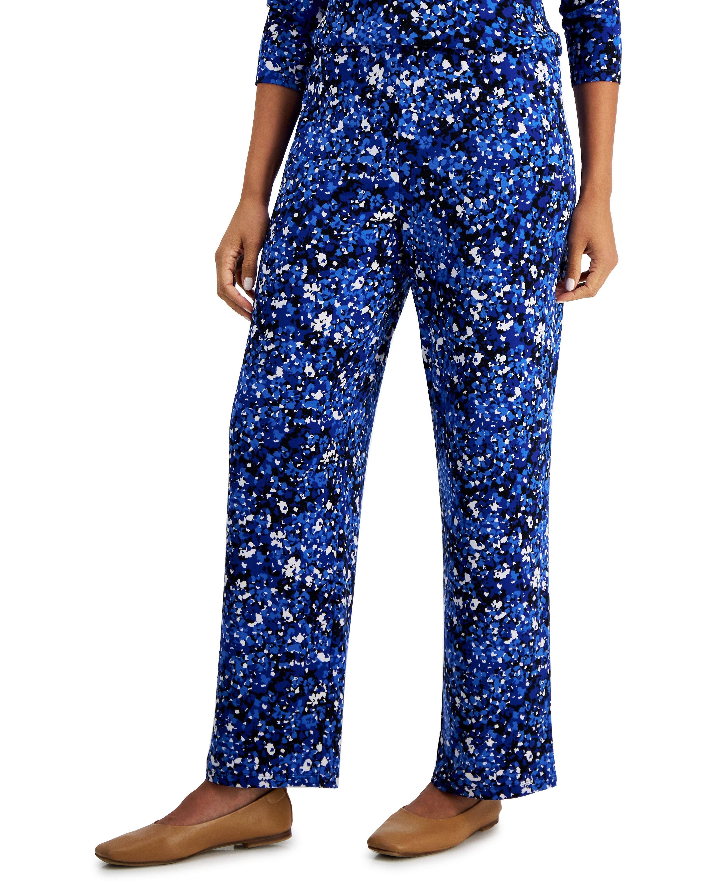 Petite Sea of Petals Knit Pants