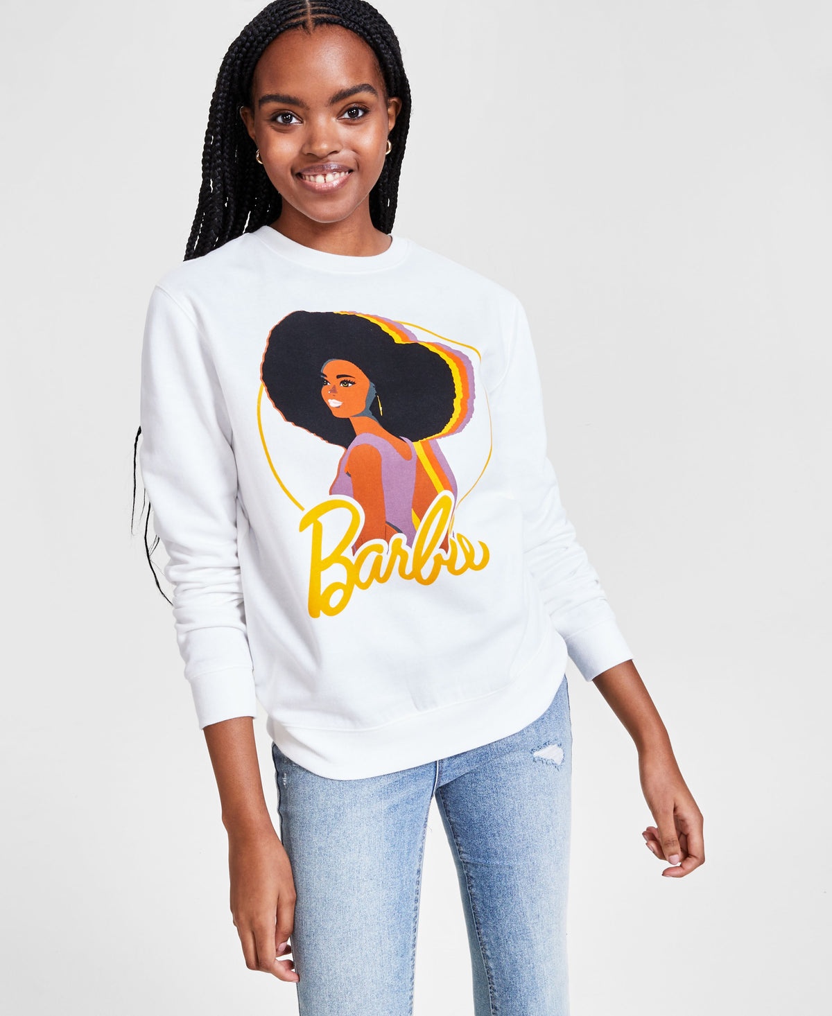 Juniors' Barbie Graphic Sweatshirt