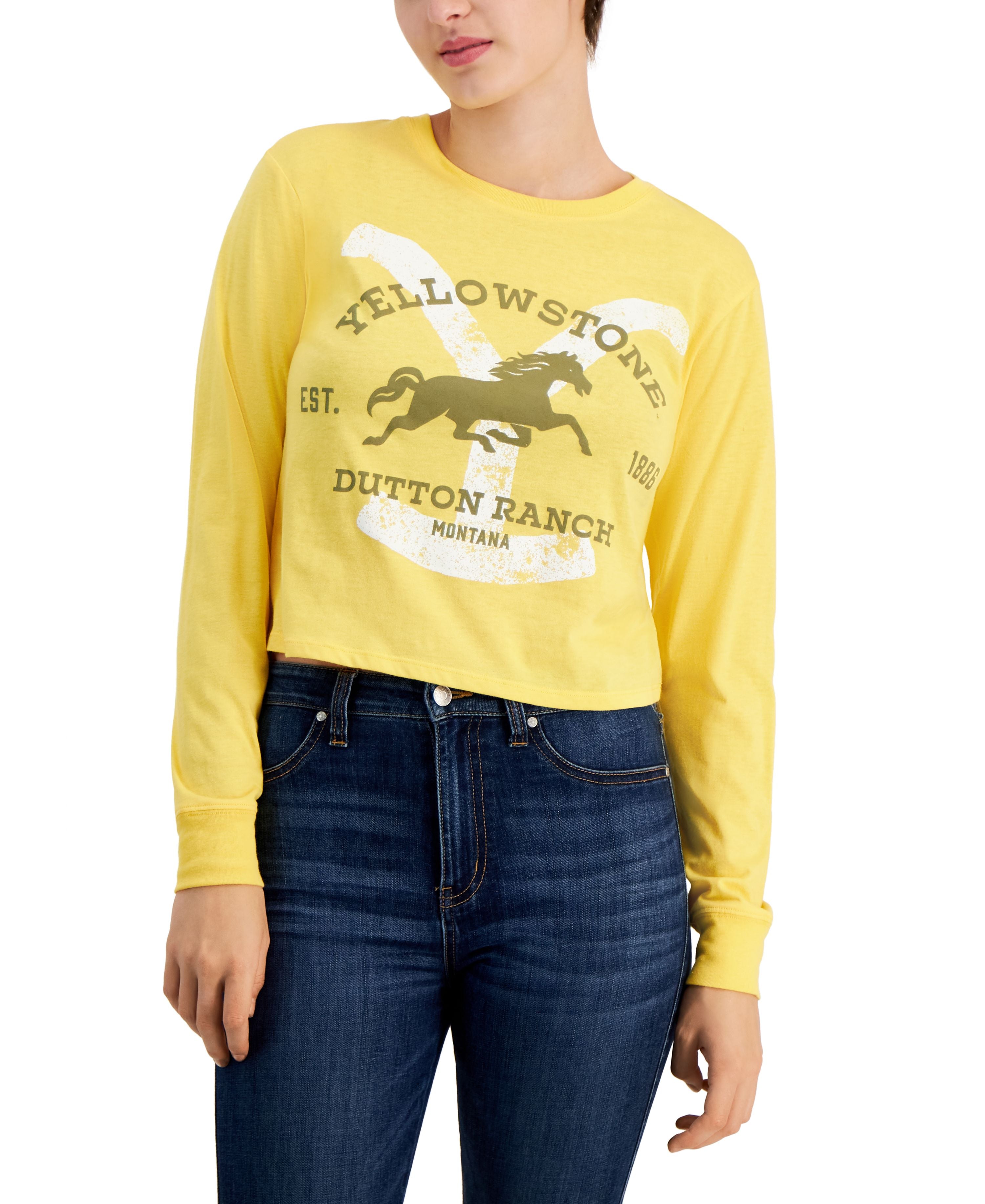 Juniors' Yellowstone Long-Sleeve T-Shirt