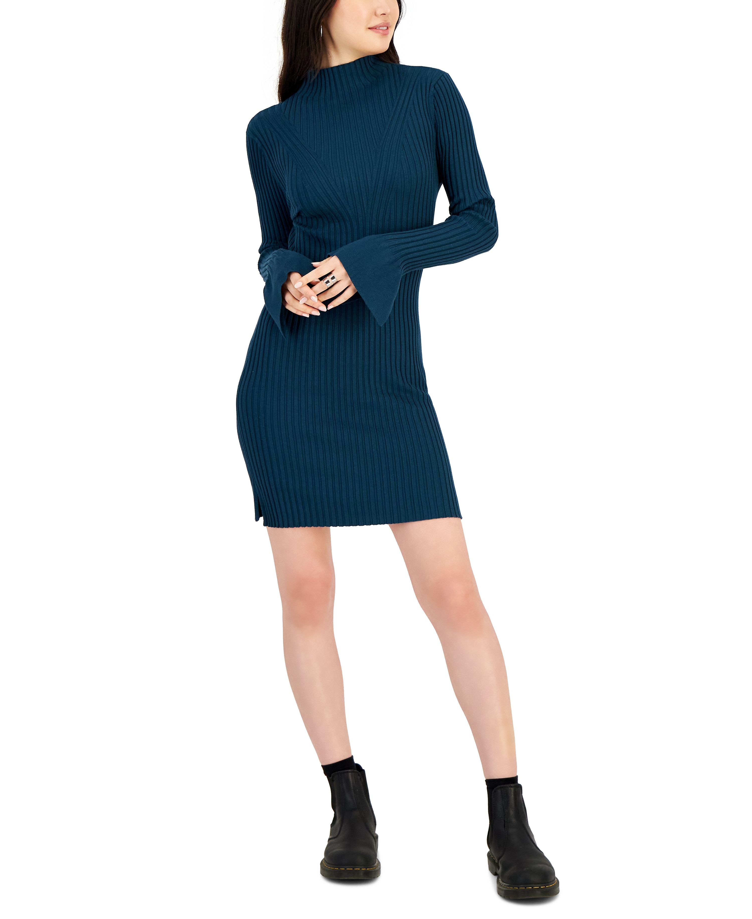 Juniors' Turtleneck Sweater Dress