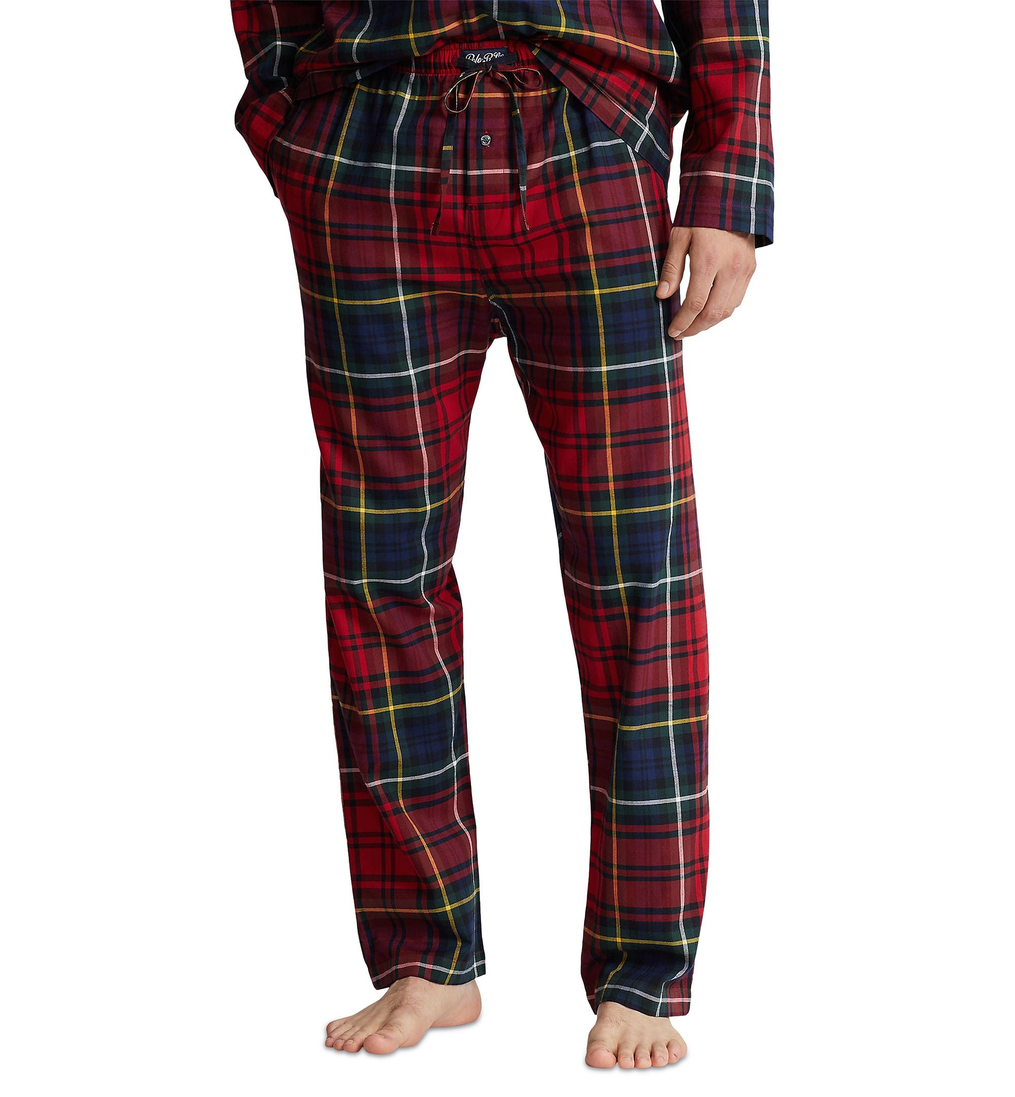 Men's Cotton Plaid Flannel Pajama Pants