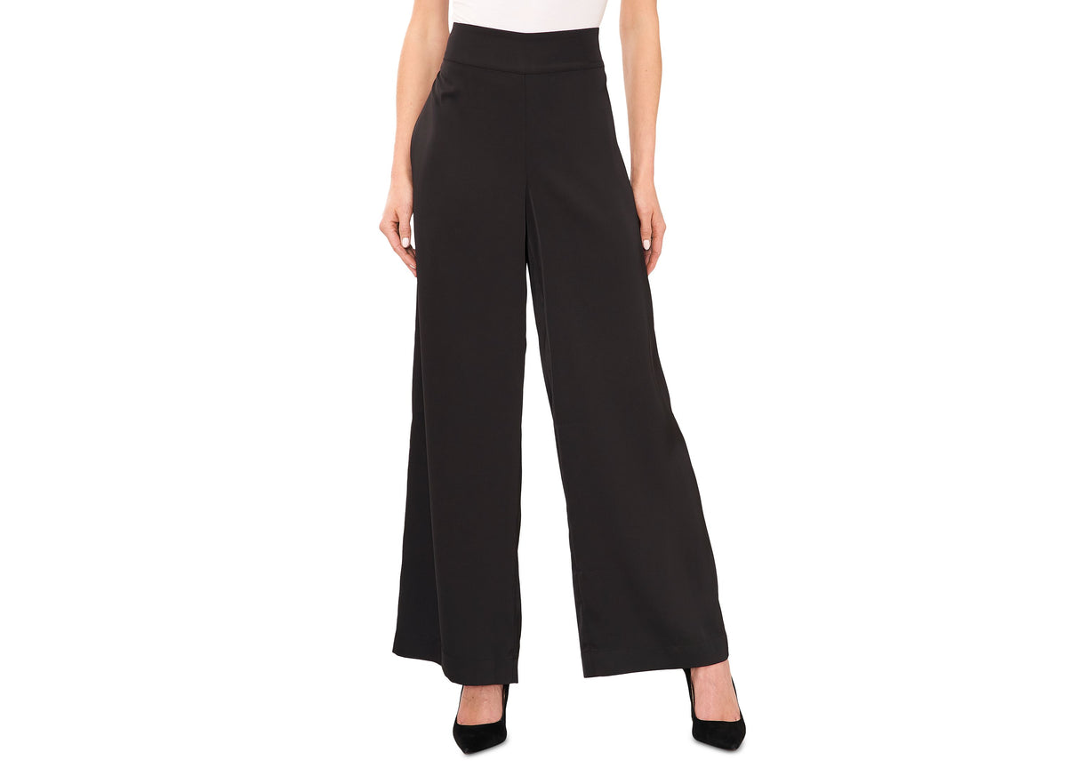 Women's High-Rise Wide-Waistband Wide-Leg Pants