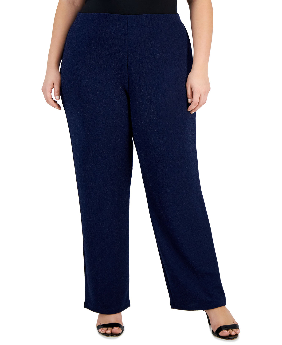 Plus Size New Shine Knit Dressing Pants