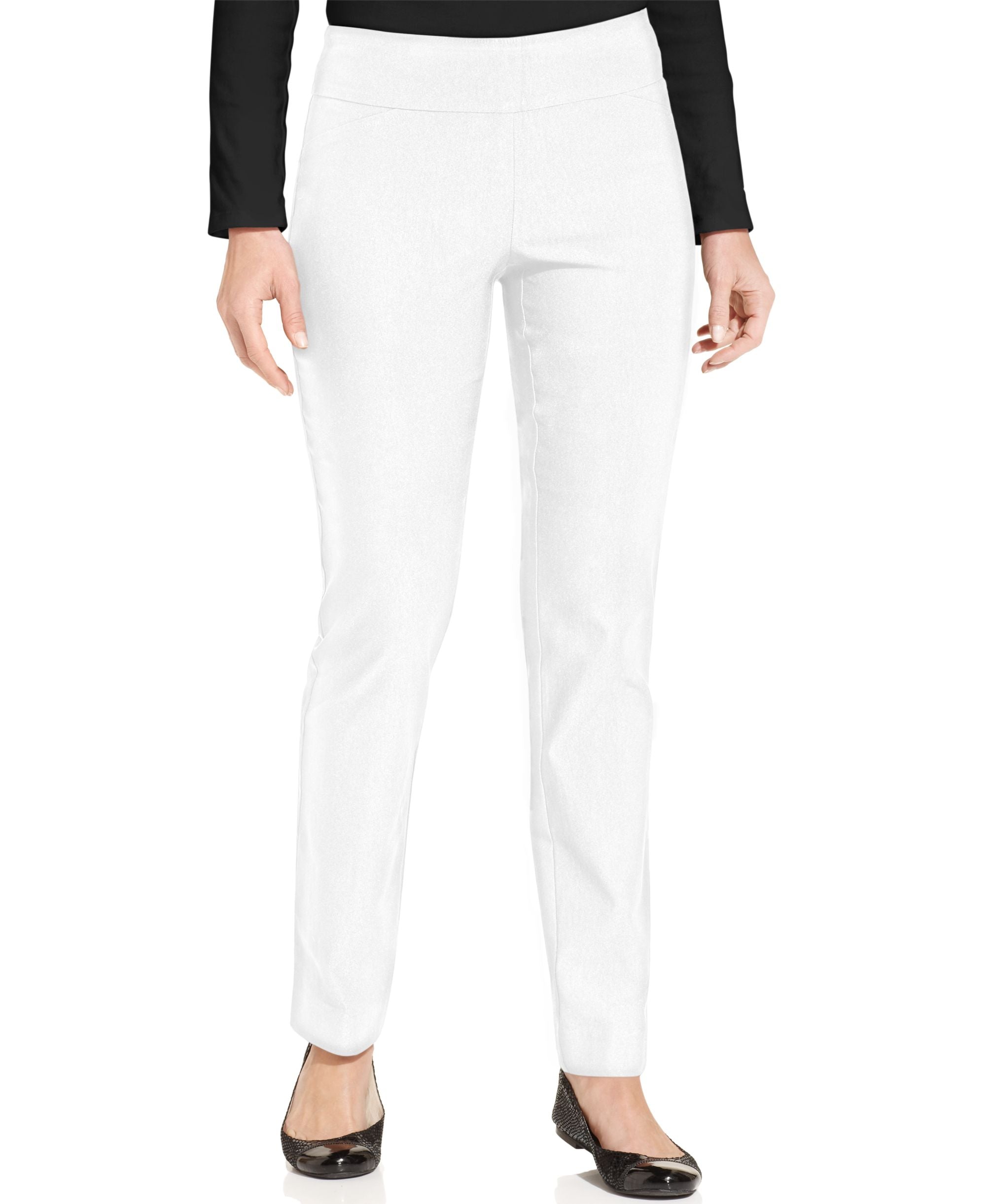 Charter Club Petite Cambridge Tummy Control Slim Leg Pants