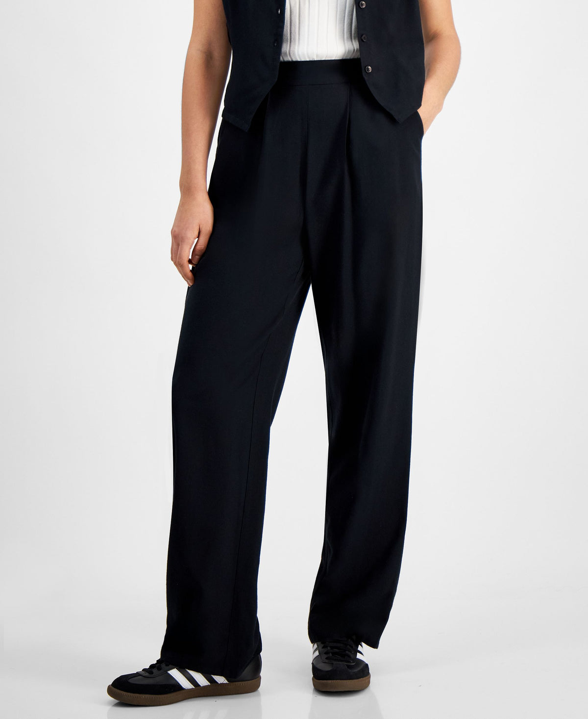 Women's Pull-On Pin-Striped Pants