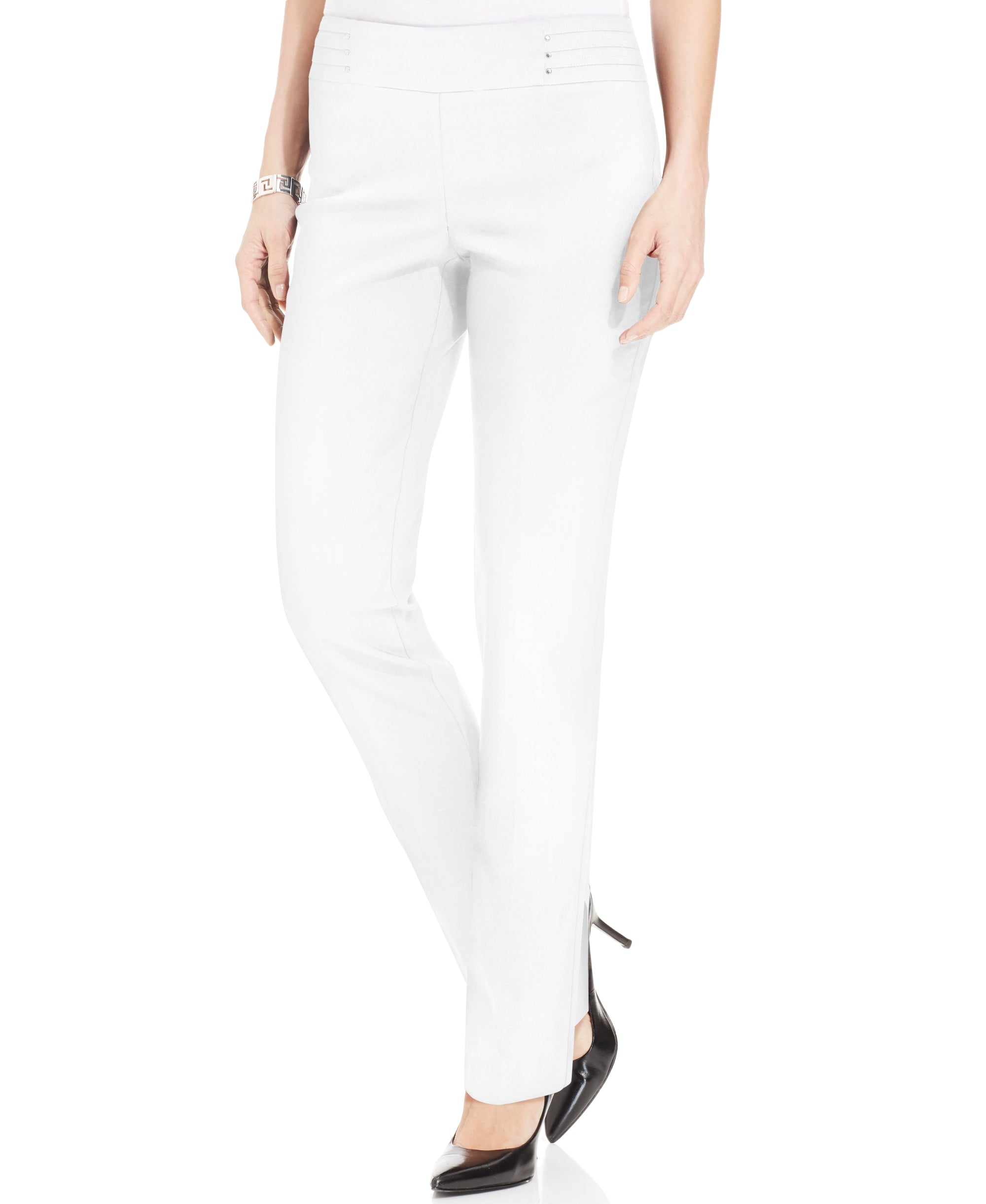 Studded Pull-On Pants, Petite & Petite Short