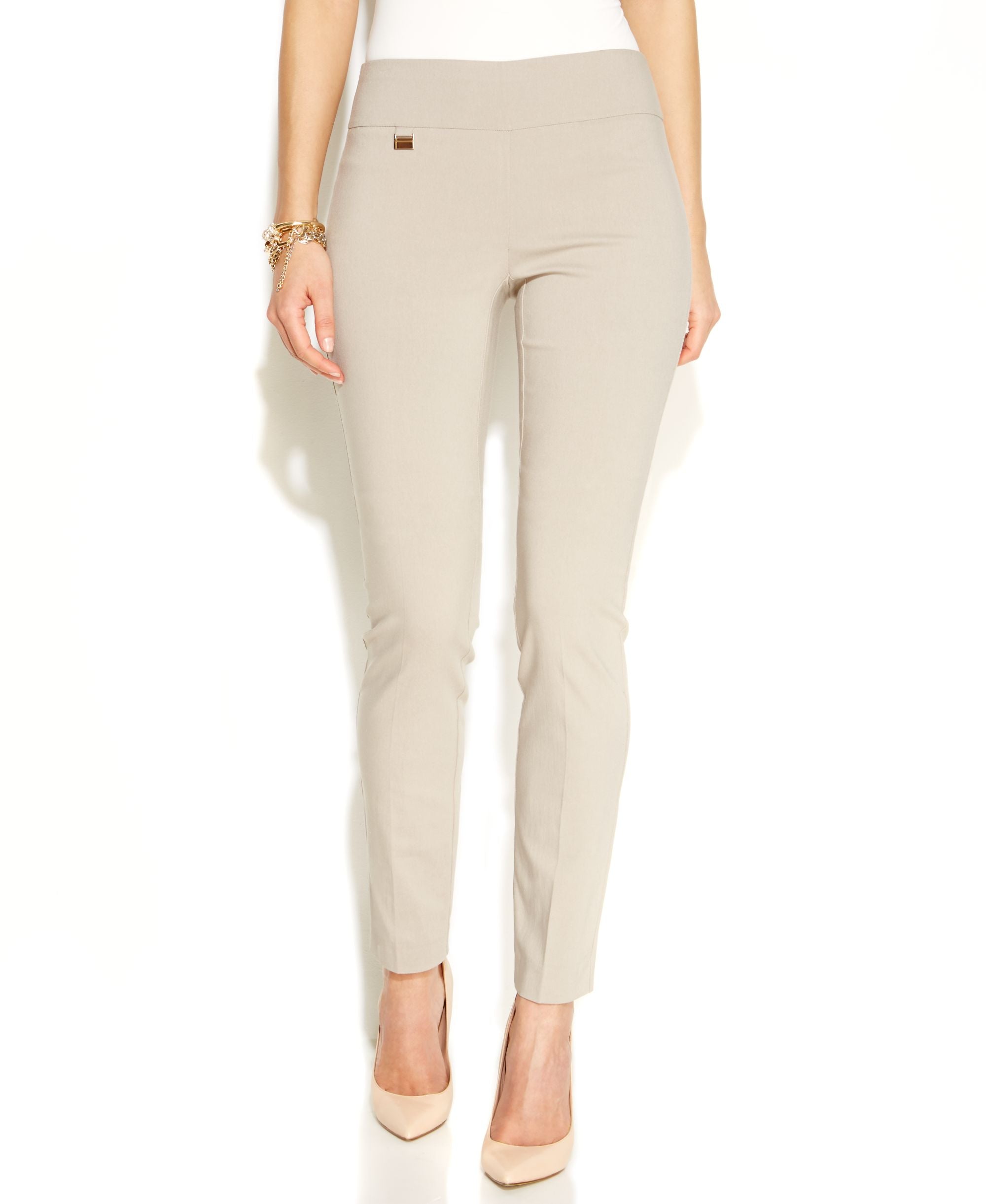 Tummy-Control Pull-On Skinny Pants