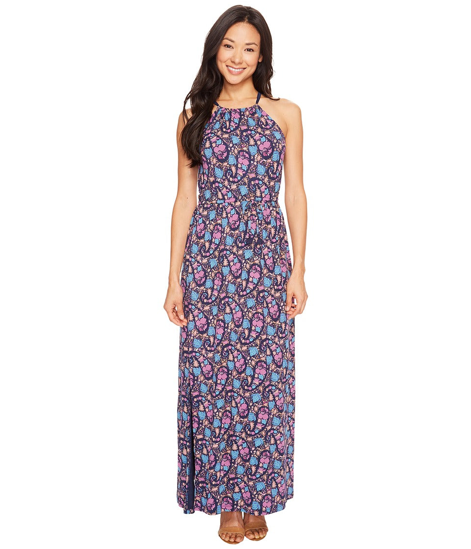Lucky Brand Women's Party Paisley Maxi Dress, Multi, Large