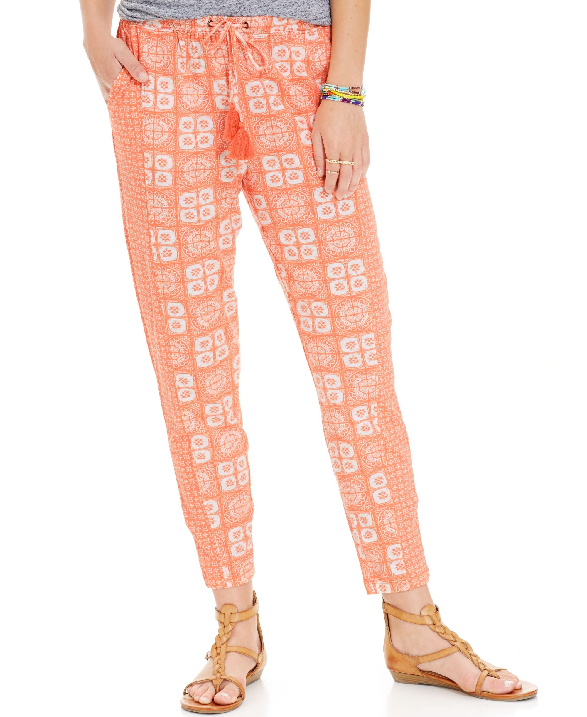Roxy Juniors Mixed Print Soft Pants