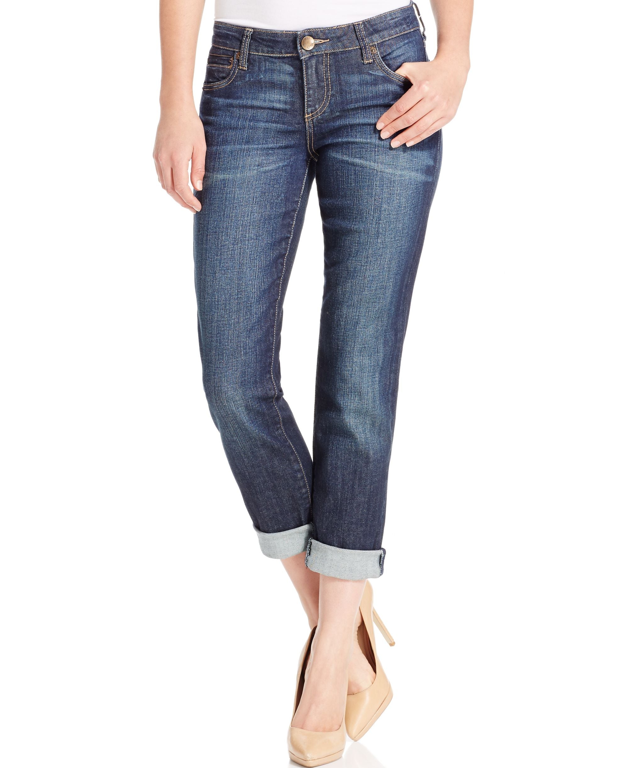 Kut From The Kloth Catherine Boyfriend Cuffed Jeans