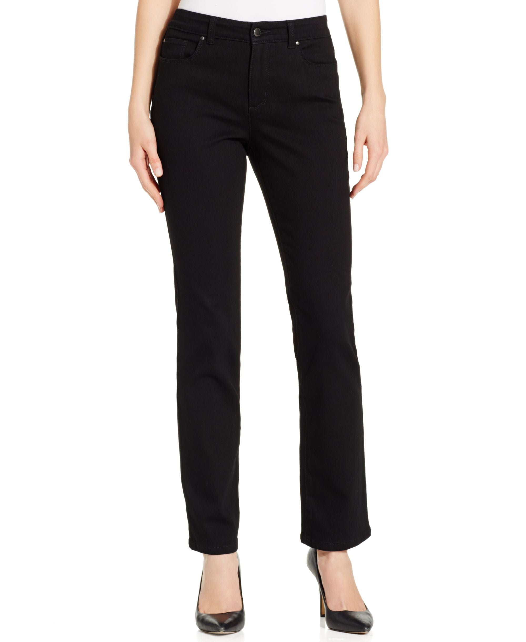 Charter Club Petite Lexington Straight Leg Jeans