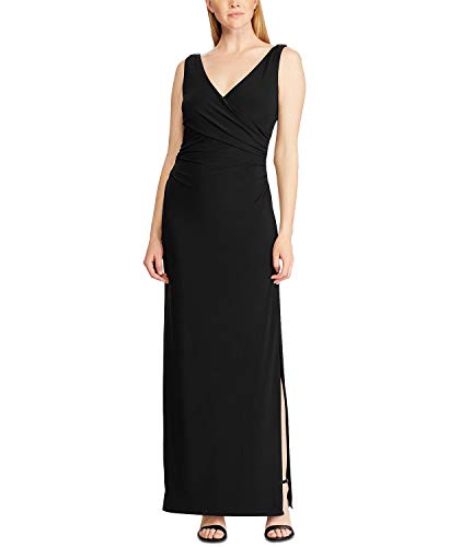 Lauren Ralph Lauren Rhinestone Pin Strapless Jersey Gown