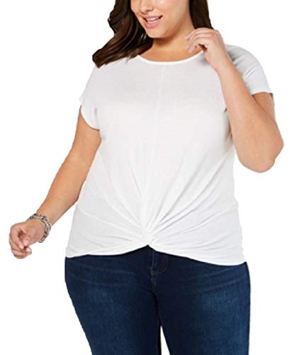 I.N.C. Plus Size Twist-Front Top