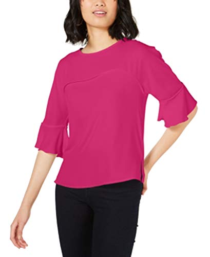 Ruffle-Sleeve Blouse