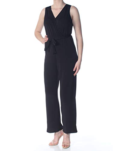Petite Surplice Belted Wide-Leg Jumpsuit