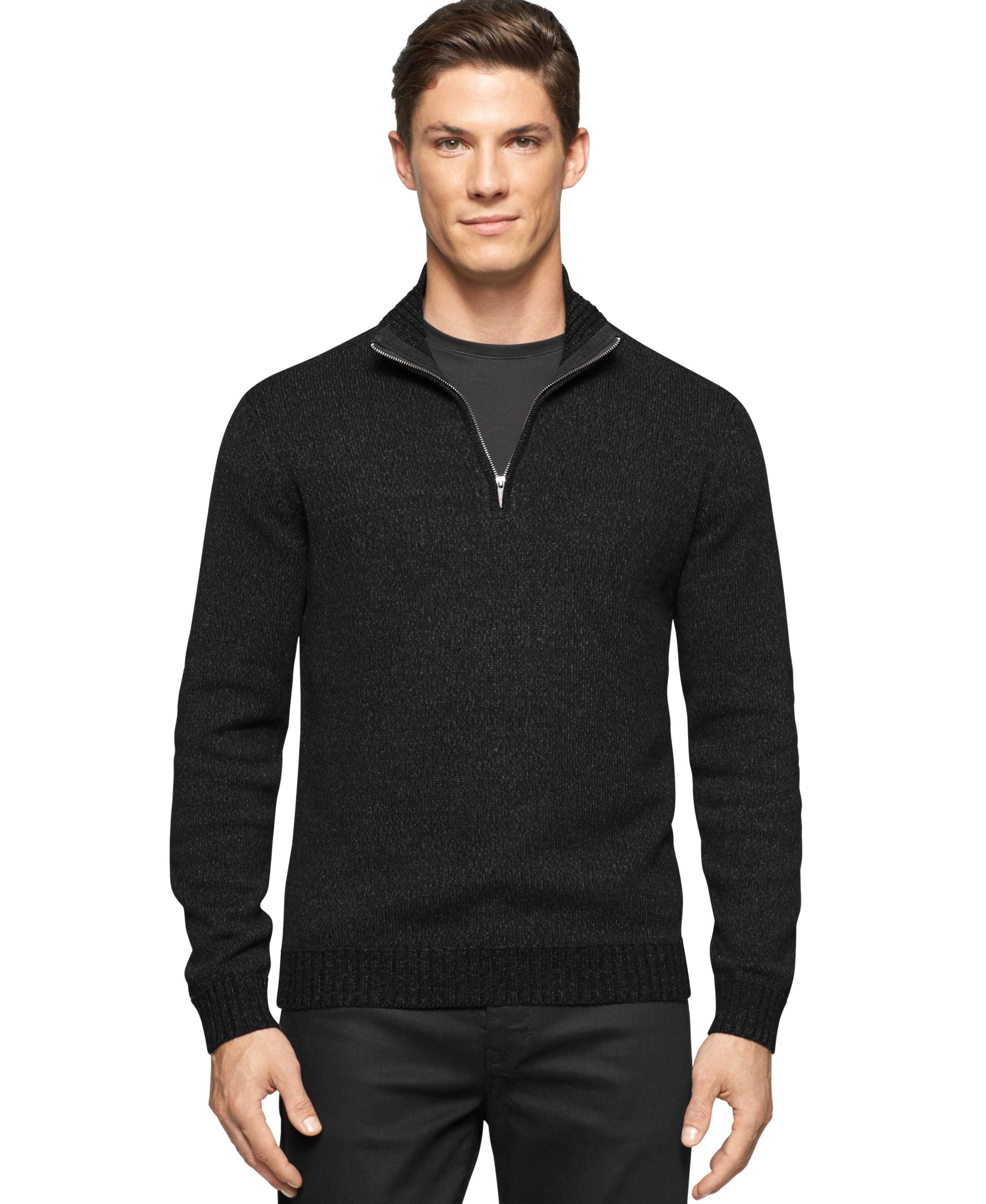 Calvin Klein Men's Quarter Zip Sweater