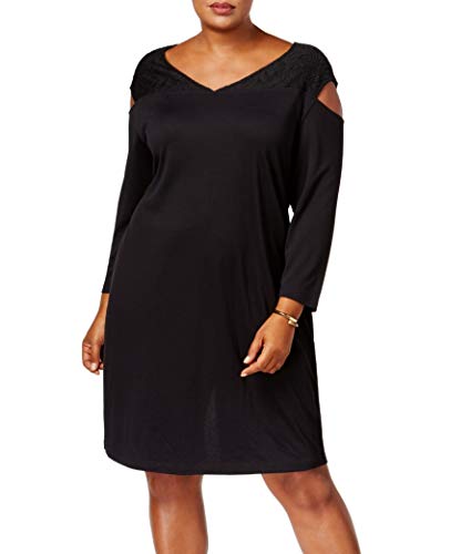 Plus Size Cold-Shoulder Dress