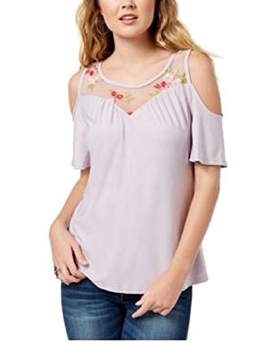 by Ikeddi Juniors' Embroidered Cold-Shoulder Top
