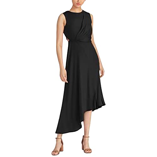 Noemie Draped Asymmetrical Dress