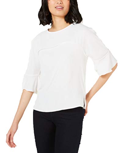 Ruffle-Sleeve Blouse