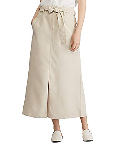 Lauren Ralph Lauren Belted Canvas Skirt