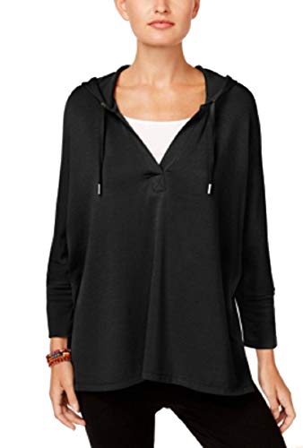 Petite 3/4-Sleeve Hooded Top