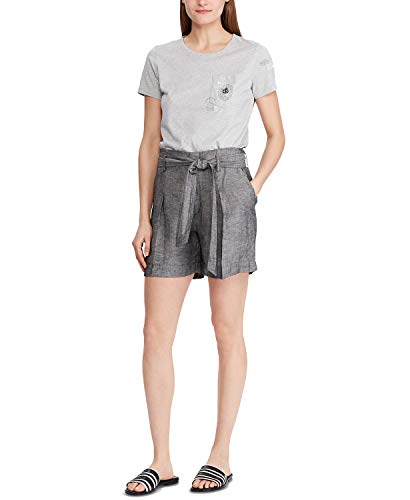 Lauren Ralph Lauren Belted Chambray Shorts