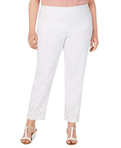 Plus Size Studded Ankle Pants