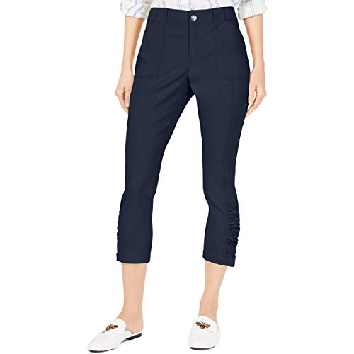 INC Curvy Ruched-Hem Cropped Pants