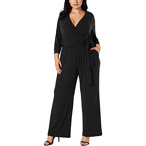 Plus Size Tie-Waist Jumpsuit