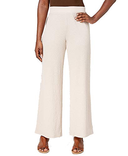 JM Collection Textured Straight-Leg Pants
