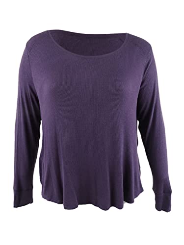 I.N.C. Plus Size Ribbed Shirttail Top