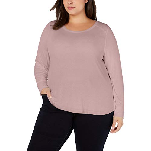 I.N.C. Plus Size Ribbed Shirttail Top
