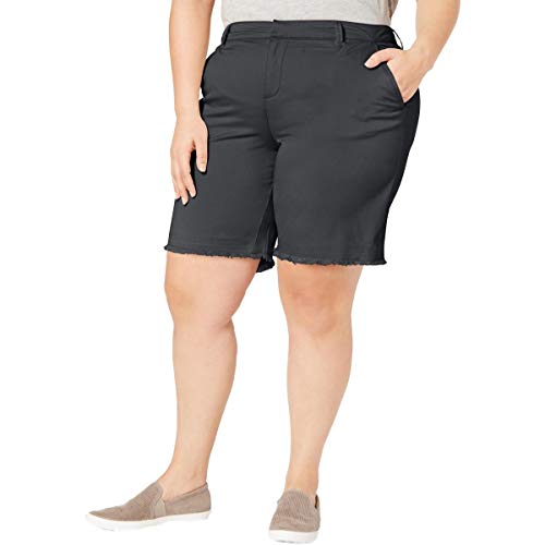 Plus Size Released Hem Shorts