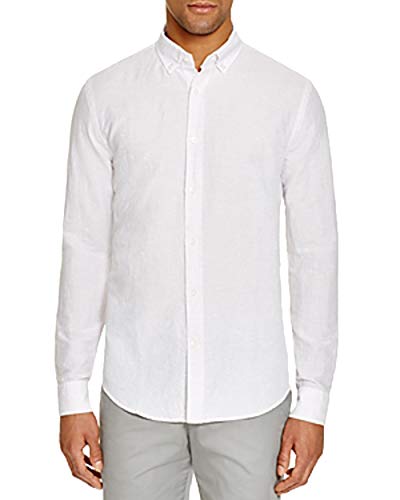 Linen-Cotton Regular Fit Button-Down Shirt