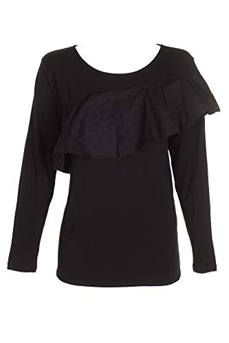 Ruffled Contrast Top