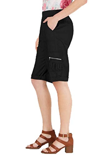 Pull-On Utility-Pocket Bermuda Shorts