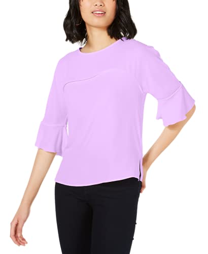 Ruffle-Sleeve Blouse