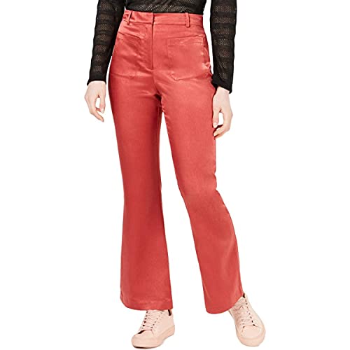 Satin Patch-Pocket Pants