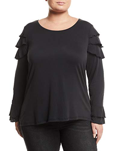 Plus Size Ruffled-Sleeve Top