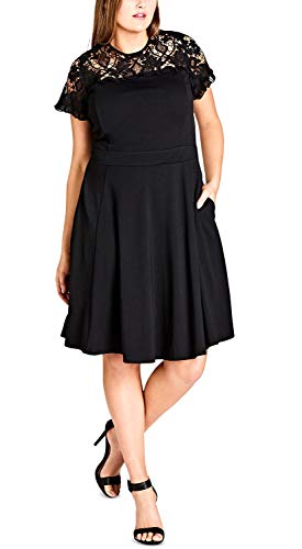 Trendy Plus Size Embroidered A-Line Dress