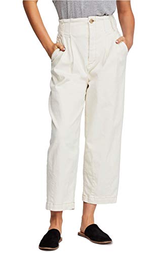 Free People Women's Pleated Cropped Tapered Pants