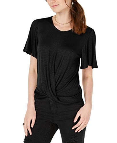 Juniors' Twist-Front Top