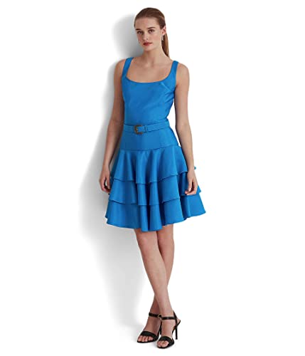 LAUREN Ralph Lauren Belted Faille Cocktail Dress
