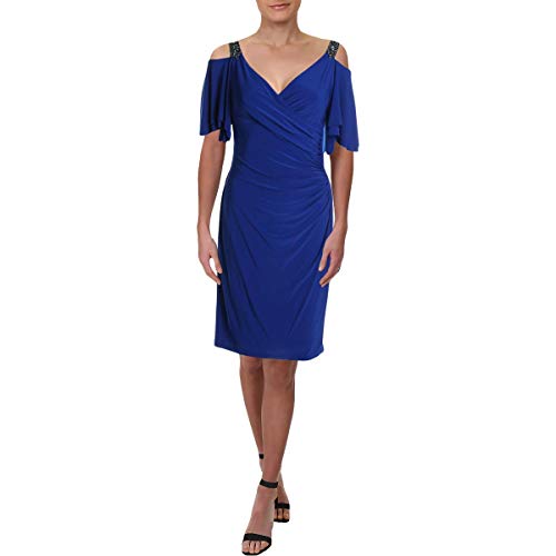 Lauren Ralph Lauren Petite Beaded Strap Cocktail Dress