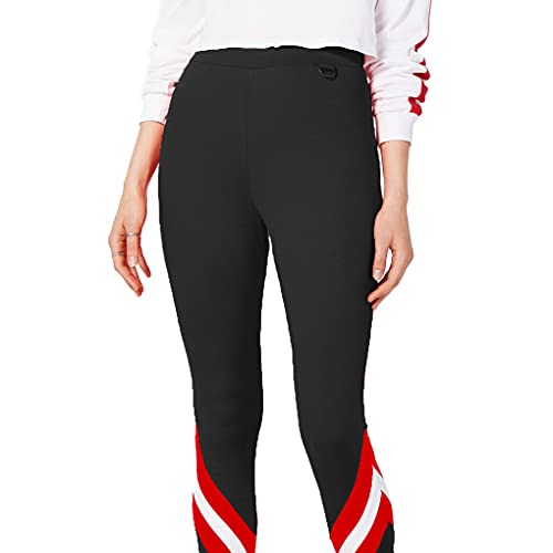 Striped Hardware-Detail Leggings