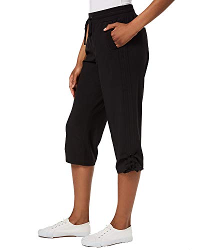 Ruched Capri Jogger Pants