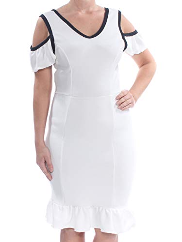 Juniors' Cold-Shoulder Bodycon Dress